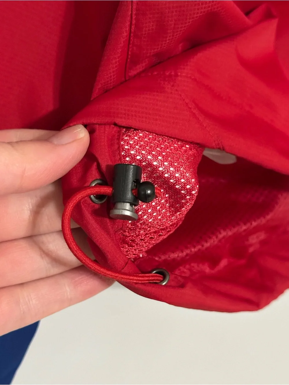 Red Head Brand Co. Men's Blue Red Colorblock Hooded‎ Windbreaker Jacket New